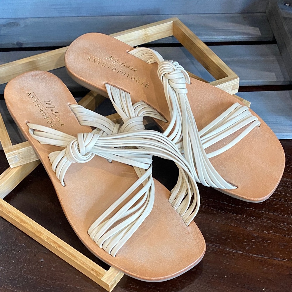 Anthropologie - Matisse Tan and Cream Women's Sandals